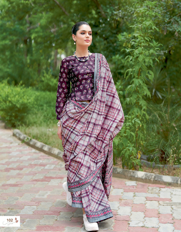 designer wear silk sari