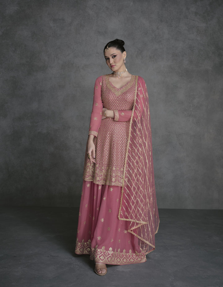 designer zari embroidered indian dress