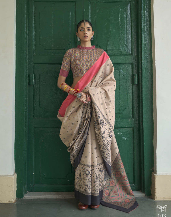 casual silk fancy saree