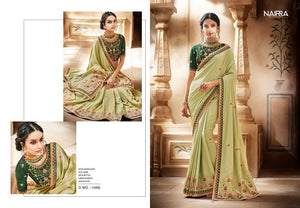 Attractive Nakkashi NAK1056 Designer Pista Green Handloom Silk Saree - Fashion Nation