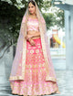 Bridal VAS1201 Festive Pink Silk Net Lehenga Choli - Fashion Nation