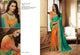 Partywear NAK4100 Nakkashi Shaded Rama Green Silk Orange Handloom Saree - Fashion Nation