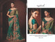 Excellent Nakkashi NAK4173 Designer Shaded Morpeach Olive Satin Georgette Saree - Fashion Nation