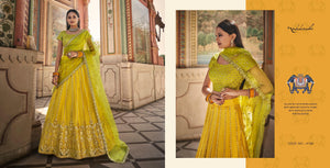 Mehndi Special Nakkashi Designer Lehenga Choli at Best Prices by Fashion Nation