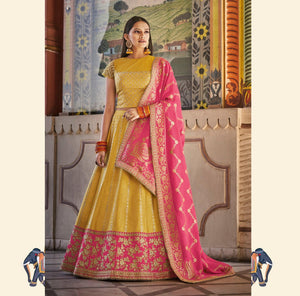 Celebrations Wear Nakkashi Designer Lehenga Choli by Fashion Nation