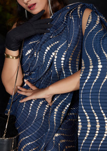 Evening Party Wear Silk Designer Saree at Best Prices by Fashion Nation