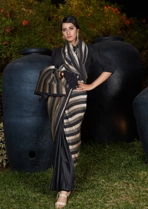 Bachelorette Party Wear Silk Designer Saree by Fashion Nation