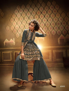 Sangeet Wear Net Designer Gharara Suit for Online Sales by Fashion Nation