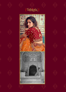 Haldi Special Designer Shaded Maroon Lehenga Choli for Online Sales by Fashion Nation