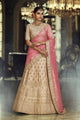 Charming Nakkashi NAK5137 Wedding Special Pink Beige Satin Silk Net Lehenga Choli - Fashion Nation