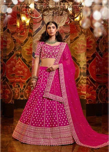 Functions Special Nakkashi Bridal Lehenga Choli - Indian Dress
