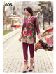 Stylish Casual Wear Indo Western 605 Multicoloured Lawn Cotton Pakistani Suit - Fashion Nation