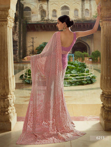 Purple Net Designer Saree by Fashion Nation @ Best Prices