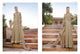 Partywear Indo Western LF11008 Beige Georgette Silk Chiffon Anarkali Pants - Fashion Nation