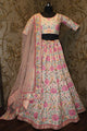 MDS821 Anushka Sharma Bollywood Inspired Peach Beige Silk Net Lehenga Choli - Fashion Nation