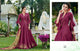 Celestial CHE25002 Indo Western Magenta Silk Floor Length Gown - Fashion Nation