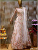 Indo Western KF3795 Bollywood Inspired Pink White Net Long Dress Gown - Fashion Nation