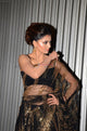 Urvashi Rautela KF3867 Bollywood Inspired Black Net Saree - Fashion Nation