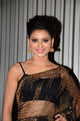 Urvashi Rautela KF3867 Bollywood Inspired Black Net Saree - Fashion Nation