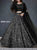 Celebrity Fashion Bollywood Inspired Sequined Black Lehenga Choli - Fashion Nation