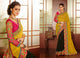 PRG6195 - Yellow Green Tissue Georgette Saree - Fashion Nation