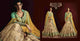 Charming Nakkashi Bridal PRK8974 Aqua Beige Yellow Raw Silk Net Lehenga Choli - Fashion Nation