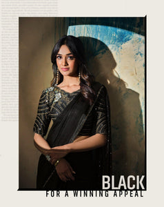 Reception Wear Designer Pre-Draped Saree