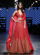 Vaani Kapoor KH18717 Bollywood Inspired Red Silk Lehenga Choli - Fashion Nation