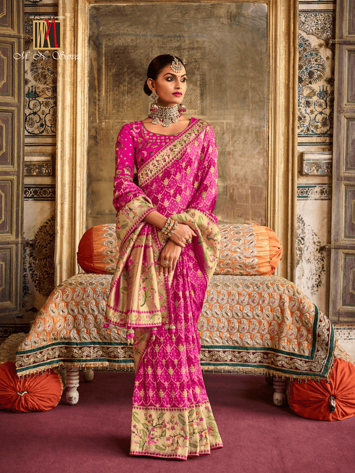 Sangeet Special Silk Embroidered Saree - Fashion Nation