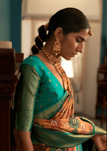 Haldi Special Tussar Silk Sari