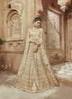 Ethnic MN4606 Regal Cream Multicoloured Satin Silk Lehenga Choli - Fashion Nation