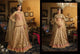 Classic SY71 Partywear Beige Pink Net Silk Anarkali Gown with Cape - Fashion Nation