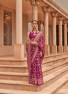 Wedding Wear Classic Brasso Saree