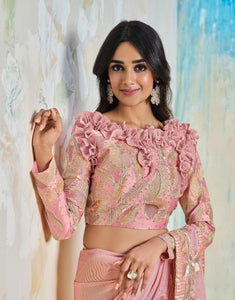 Designer Wear Pre-Stitched Saree