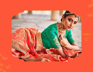 Sangeet Wear Designer Silk Saree