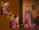 Festive Kajal Aggarwal KIM1114 Bridal Magenta Grey Silk Saree - Fashion Nation