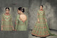 Indo Western S403 Beautiful Green Silk Anarkali Gown - Fashion Nation