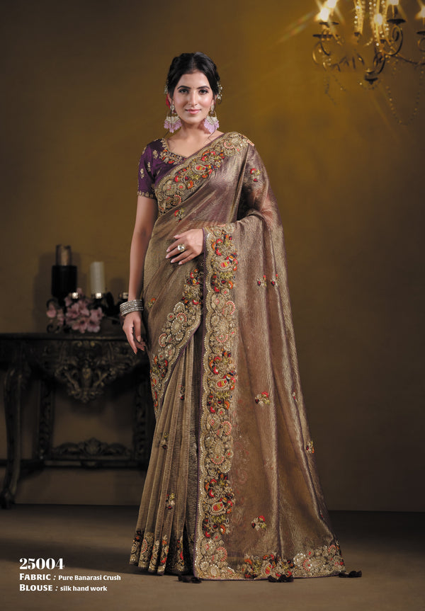 resort mariage wear banarasi sari