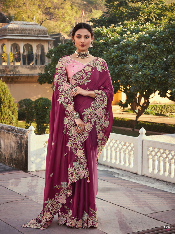 Sangeet Wear Traditional Sari - Fashion Nation