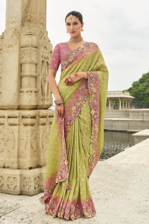 sagai ceremony ethnic sari in silk