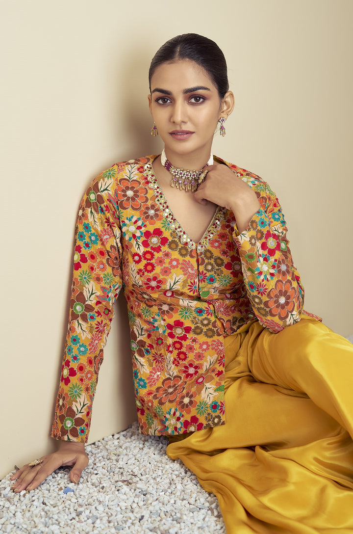 afternoon partywear haldi fashion attire