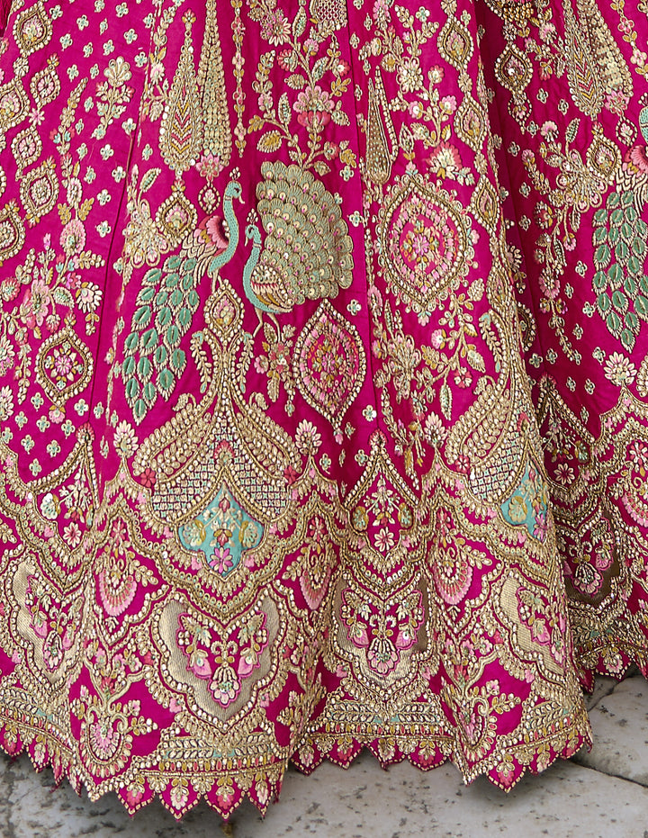 indian heritage wear ghaghra choli with 2 dupattas