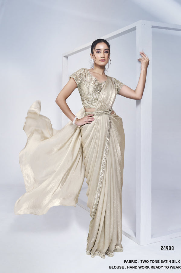 resort partywear sari