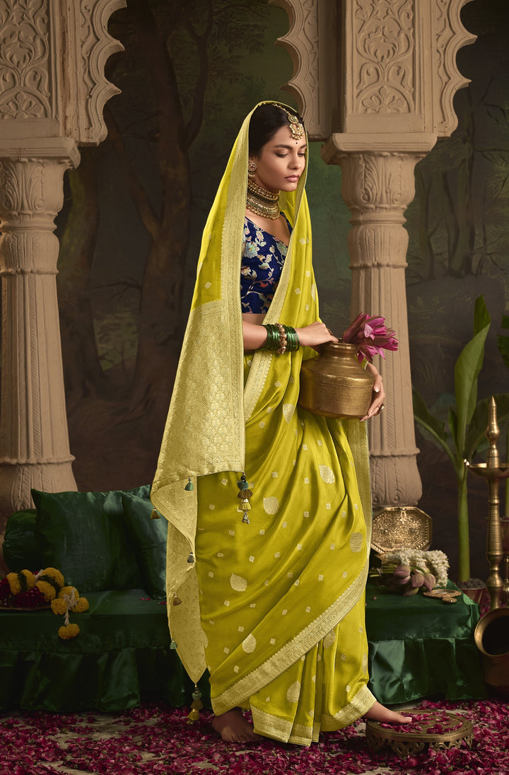 haldi partywear saree