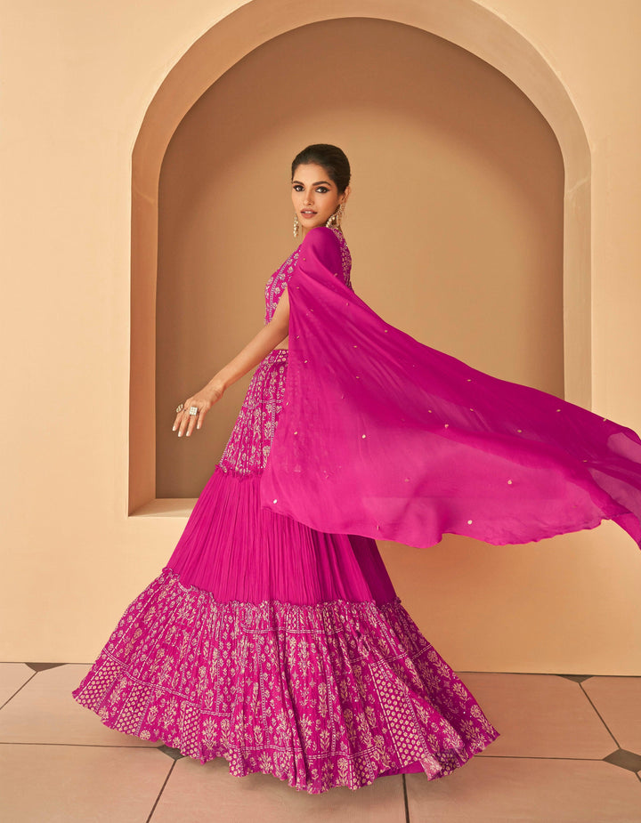 Designer Wear Indo Western One Shoulder Top Dress - Fashion Nation