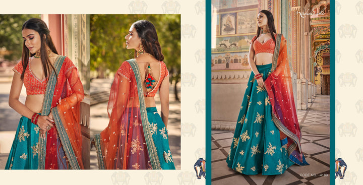 Engagement Wear Nakkashi Designer Lehenga Choli - Fashion Nation