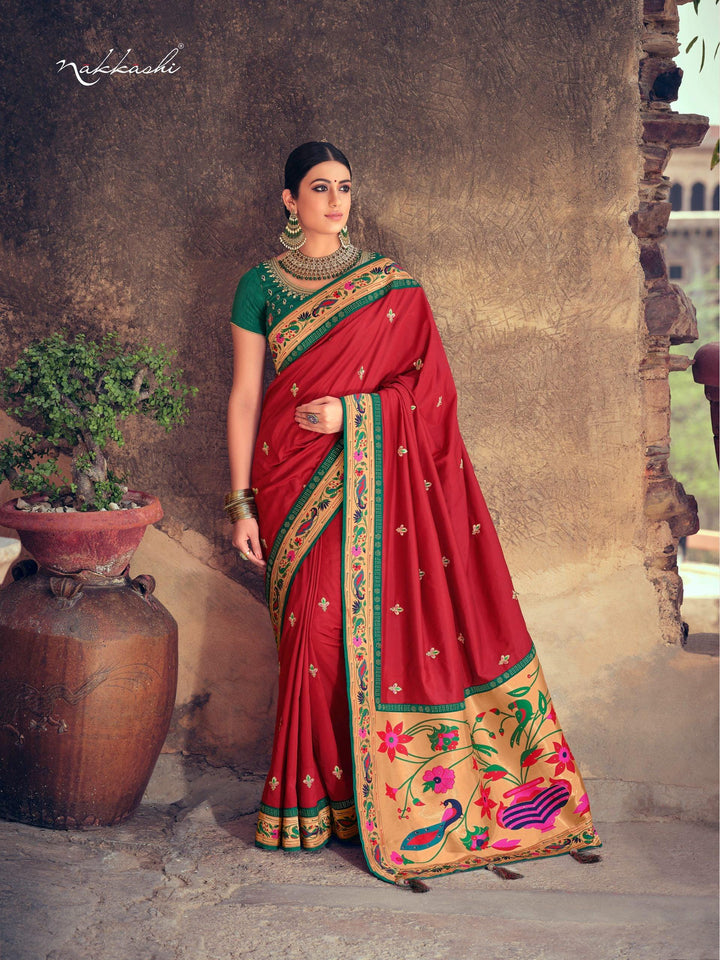 Marriage Functions Wear Paithani Silk Saree - Fashion Nation