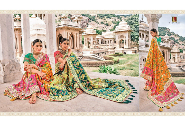 Haldi Function Wear Patan Patola Silk Saree - Fashion Nation