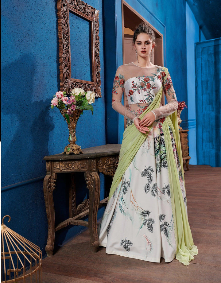 Bachelorette Indo Western Designer Readymade Gown - Fashion Nation