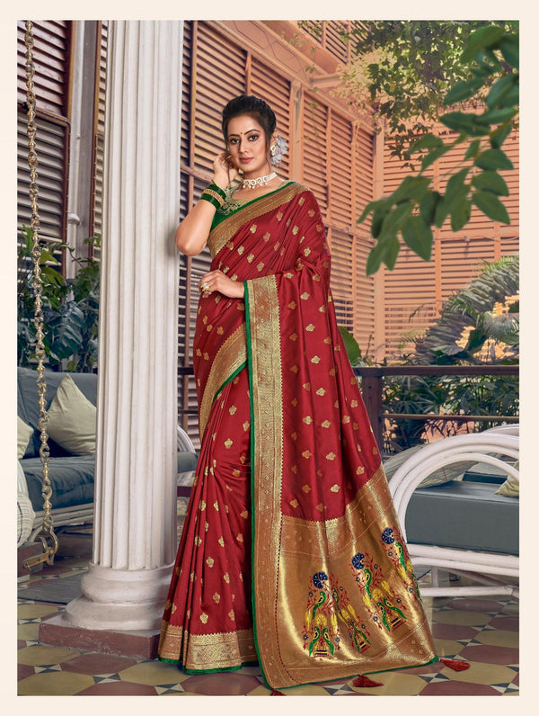 Marriage Wear Jacquard Silk Ethnic Saree - Fashion Nation